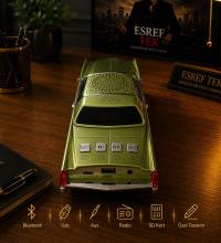 EVERTON RT-1966 Yeşil Arabalı Bluetooth Fm/Usb/Tf/Aux Şarjlı Nostaljik Radyo